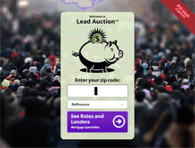 Tablet Screenshot of leadauction.com